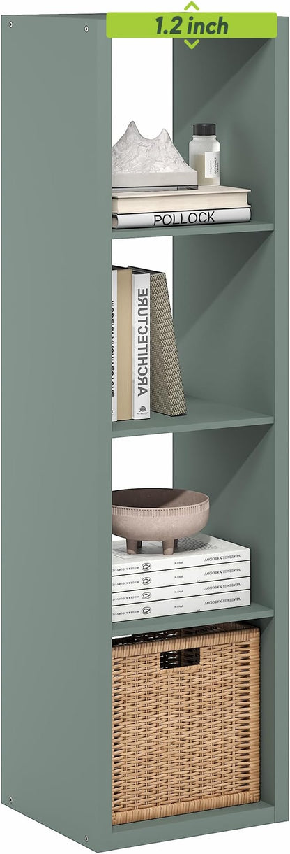 4-Cube Tall Cubicle Bookshelf, Cube Bookcase - Image 5