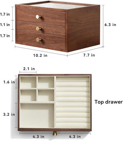 CHOSIN Black Walnut Wooden Jewelry Box - Image 5