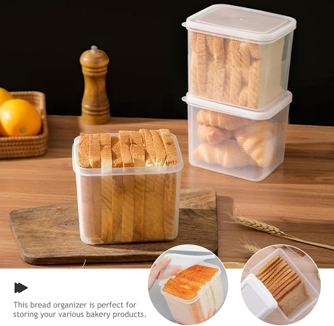 BESPORTBLE 2pcs Transparent Bread Storage Box - Image 5