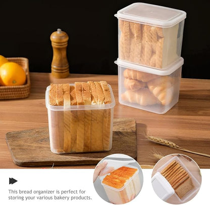 BESPORTBLE 2pcs Transparent Bread Storage Box - Image 5