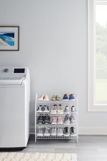 Rubbermaid 4-Tier Wire Shoe Rack, Simple Assemble, Storage Shelf - Image 15