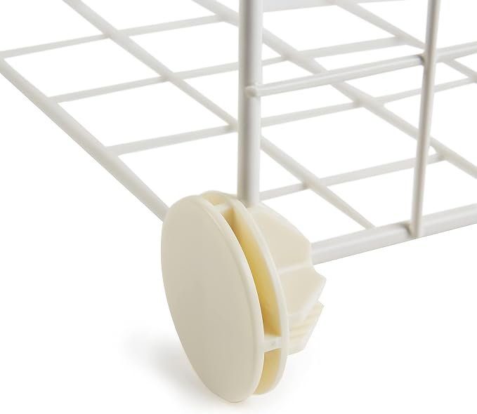 Amazon Basics 6 Cube Wire Grid Stackable Storage Shelves, 12.6 x 26 x 38 inches - Image 5