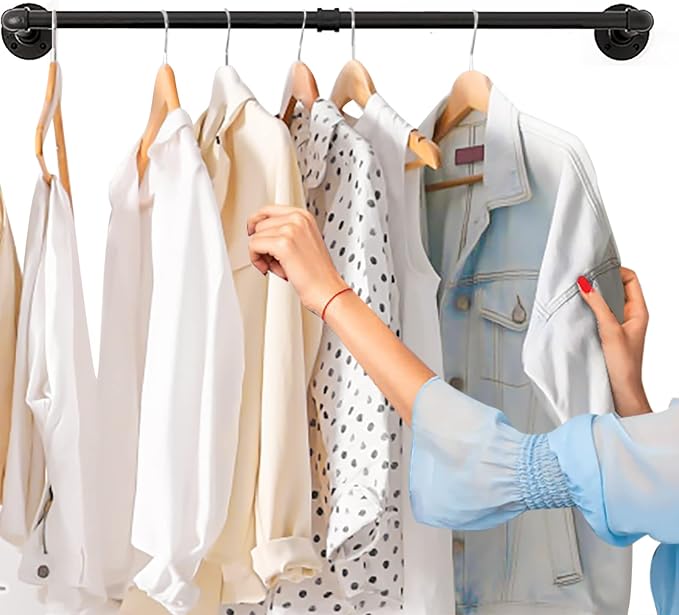 Wall Mounted Clothes Rack by Varsoul