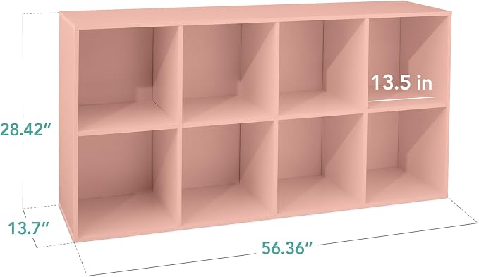 Best Choice Products Kids Bookcase 8-Cube Storage Organizer, 13.5in Shelf - Image 2