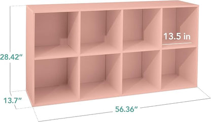 Best Choice Products Kids Bookcase 8-Cube Storage Organizer, 13.5in Shelf - Image 2