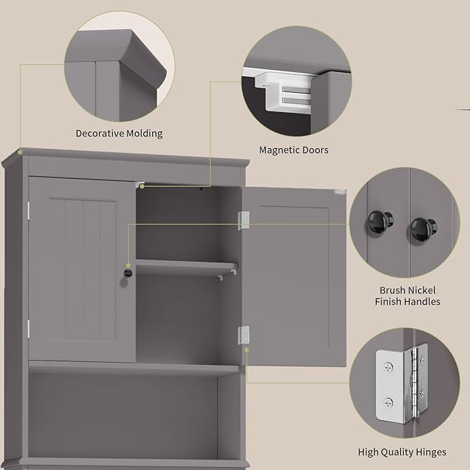 Gizoon Over the Toilet Storage Cabinet - Image 5