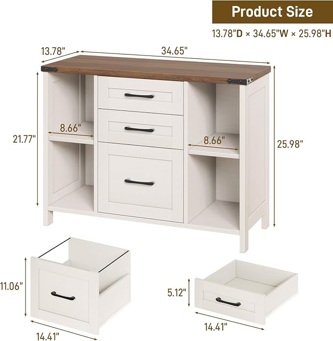 Farmhouse Lateral File Cabinet - Image 2