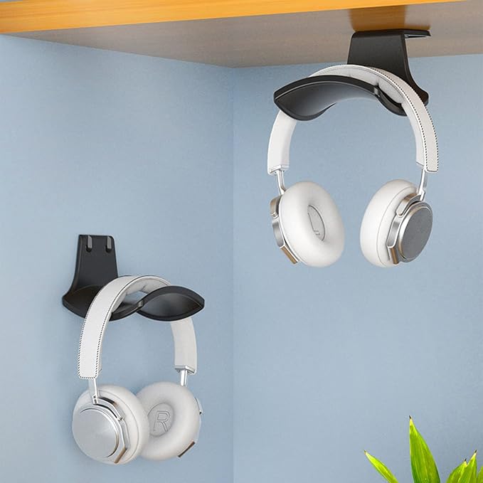 2-Pack Headphone Stand Hanger Wall Hooks, Save Space Headset Stand Holder - Image 6