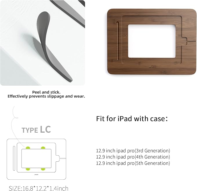 Bamboo Tablet Drawing Stand Tablet Holder - Image 7