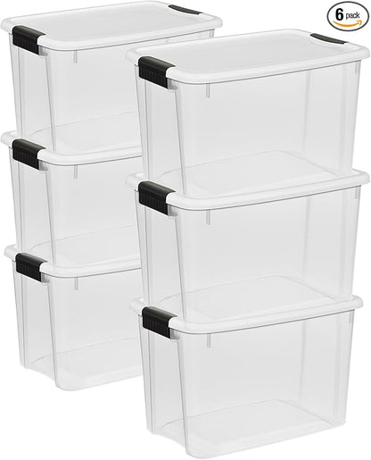 Sterilite 6-Pack Ultra Latching Box, Storage Bins by Sterilite