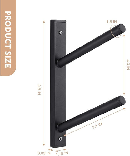 BiJun Skateboard Wall Mount, Snowboard Wall Mount Display, Horizontal Ski Wall - Image 7