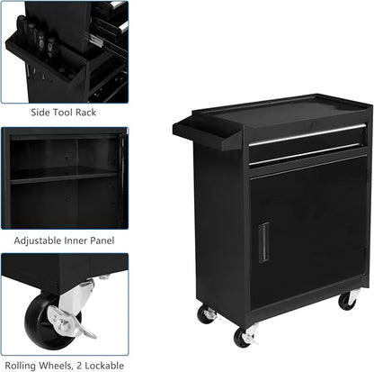 TUFFIOM 5-Drawer Rolling Tool Chest, Tool Storage Cabinet w/Drawers, Lockable - Image 6