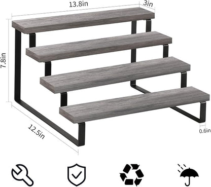 YINMIT Wooden Display Riser Stand, Tiered Perfume and Cologne Organizer Stand - Image 4