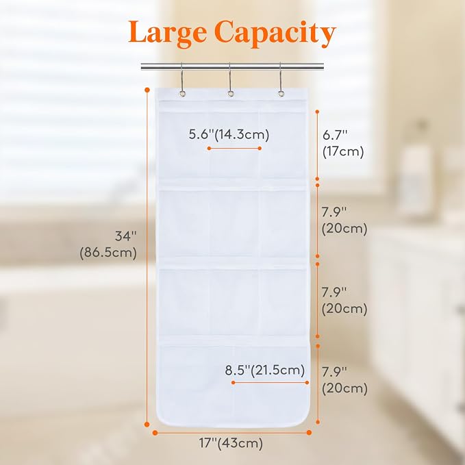Lifewit Mesh Shower Caddy, 11 Pockets Hanging Shower Organizer - Image 2