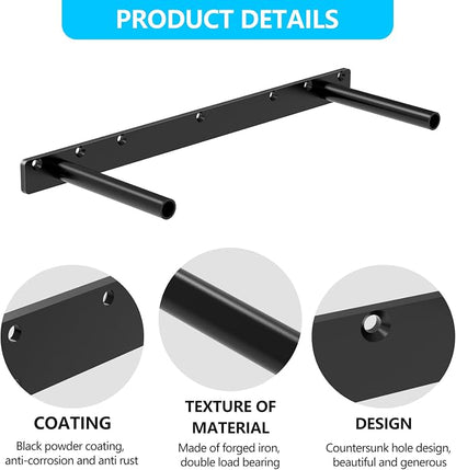 2pcs Floating Shelf Bracket, Solid Steel Support Rods, Wall Mounting Invisible - Image 4