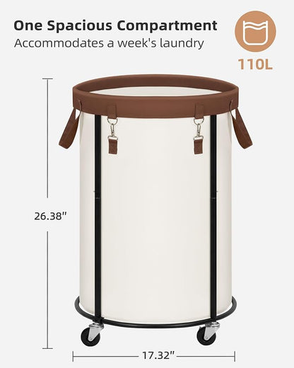 STORAGE MANIAC Rolling Laundry Hamper - Image 2