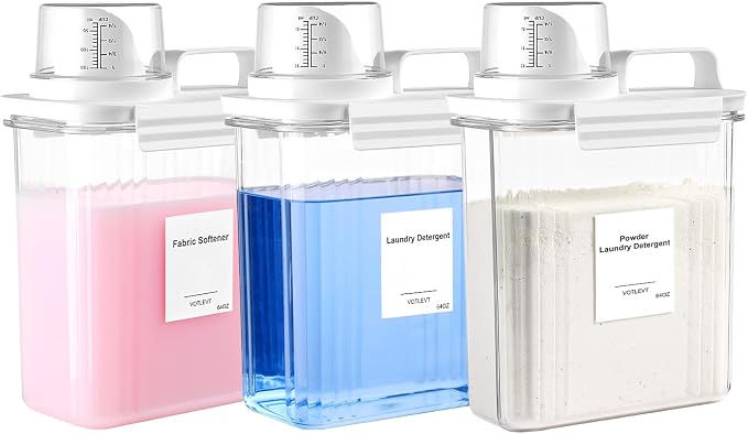 Liquid Laundry Detergent Dispenser 64OZ, Laundry Soap Dispenser, Laundry Room by VOTLEVT