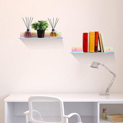 Blulu 8 Pcs Acrylic Floating Shelf - Image 4