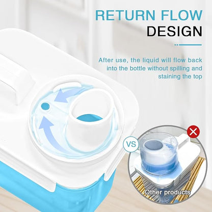 2 Pack Laundry Detergent Dispenser, 61oz Detergent Dispenser, Refluxable - Image 2