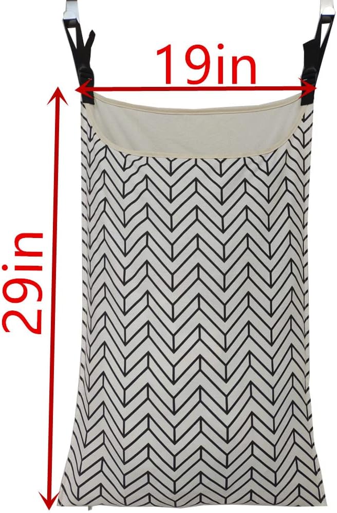 Adjustable Space Saving Door Hanging Laundry Hamper Bag Dorm Laundry Bag - Image 3