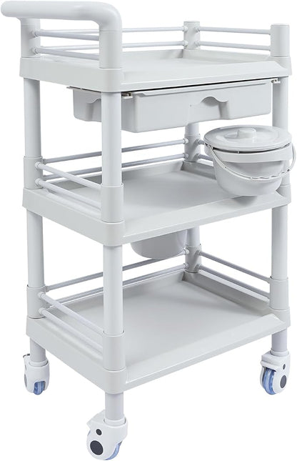 Medical Mobile Trolley Cart, Salon Storage Cart Movable Organizer Rolling by Unknown