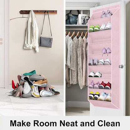 SLEEPING LAMB Over The Door Shoe Organizer - Image 6