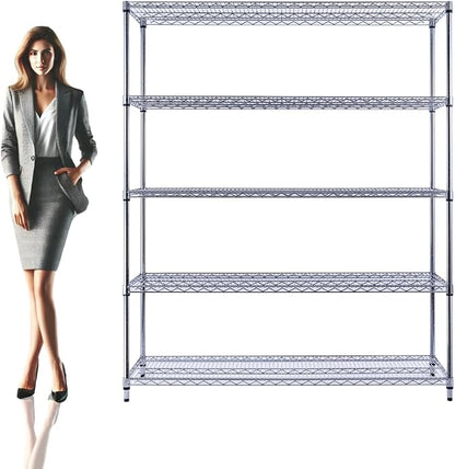 NSF Commercial 5-Tier Wire Shelving by UtilityBasics