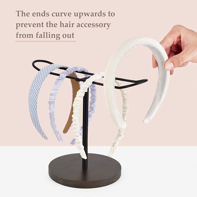 Dahey Headband Holder Metal Headband Organizer Hair Hoop Display Stand - Image 3