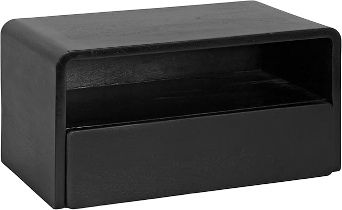 Kate and Laurel Kato Modern Wood Floating Side Table by KateandLaurel