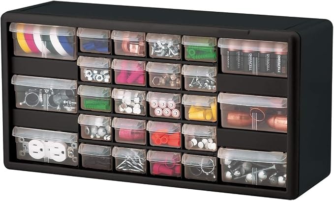 Akro-Mils 26-Drawer Plastic Storage Cabinet, Building Bricks Storage, Teacher - Image 12