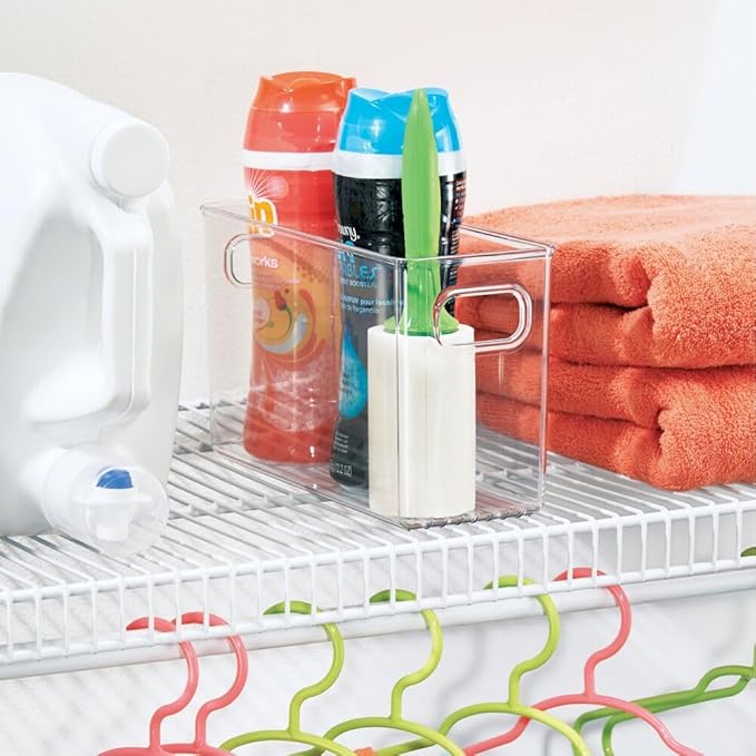 iDesign Slim Clear Plastic Storage Bin, Tall Narrow - Image 5