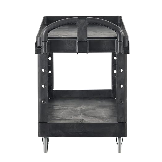 Rubbermaid Commercial Products 2-Shelf Utility/Service Cart, Lipped Shelves - Image 4