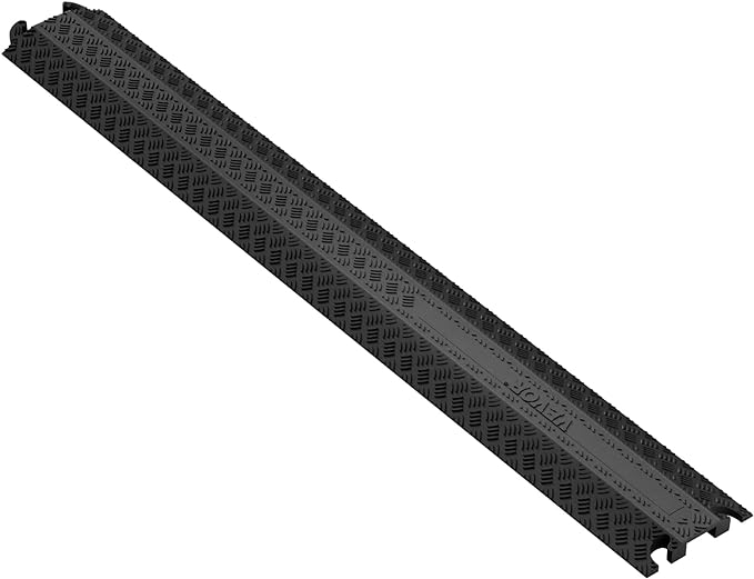 VEVOR Thermoplastic Rubber Drop Over Cable Cover Ramp, 000 lbs/axle Load by VEVOR