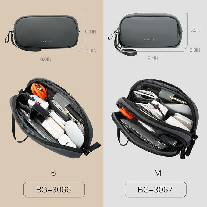 BANGE Cable Organizer Pouch，Water Resistant Tech Accessories Bag Carry - Image 3
