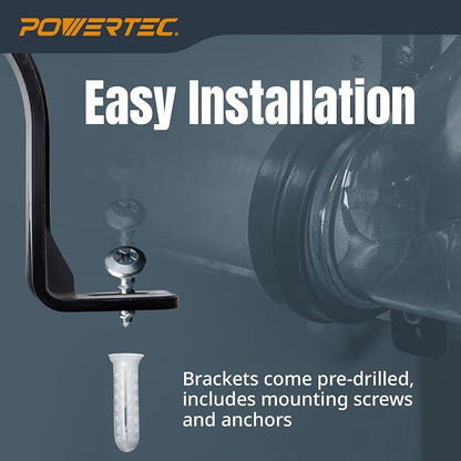 POWERTEC Clear PVC Pipe 4" x 36" Long, 4PK Plastic Tubing and 10PK Pipe Straps - Image 2