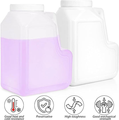 Yesland 2 Pcs White Plastic Gallon Jar - Image 6