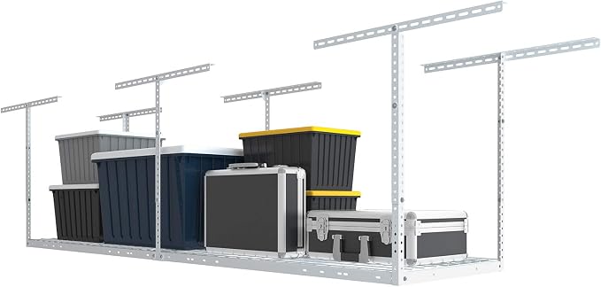 FLEXIMOUNTS 2x8 Overhead Garage Storage Rack, Adjustable Storage Organization by FLEXIMOUNTS
