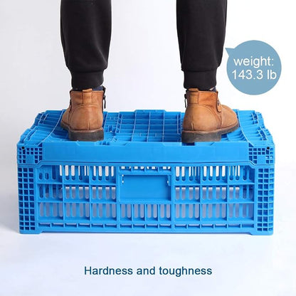 Collapsible Storage Bin Containe，52 Liter Transfer box, crate Transit storage - Image 4