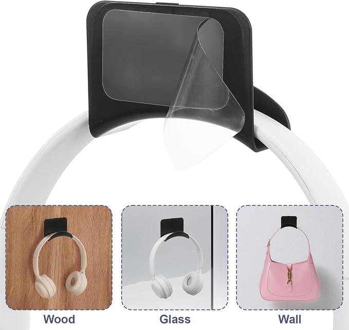 60pcs headphone hanger wall headphone hooks wall mounting hooks Adhesive Gaming - Image 5