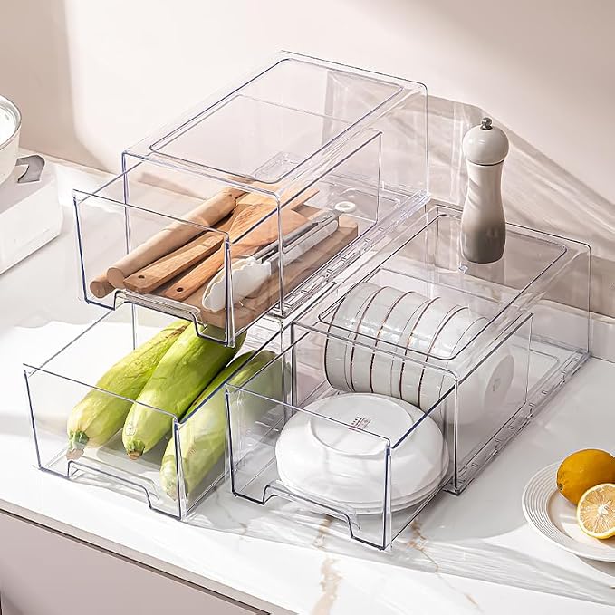 clear Drawer-Type Plastic Storage Box Bins Organizer，Family First Aid Kits - Image 6