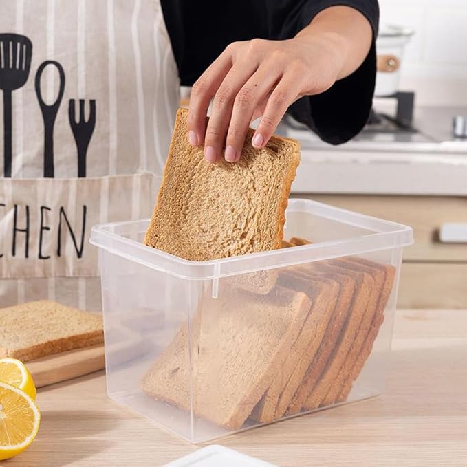 2pcs Transparent Bread Storage Box - Image 2