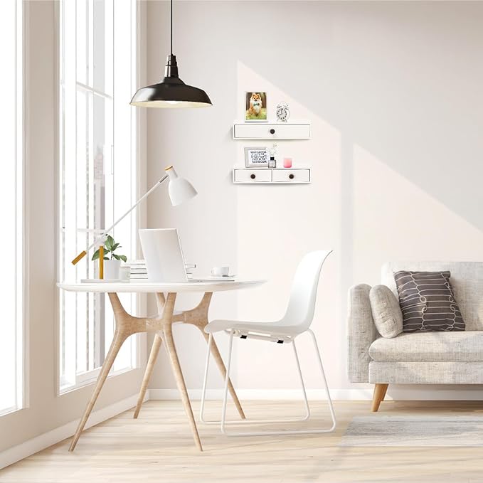 Yesland 2 Packs Space-Saving Floating Nightstand - Image 7