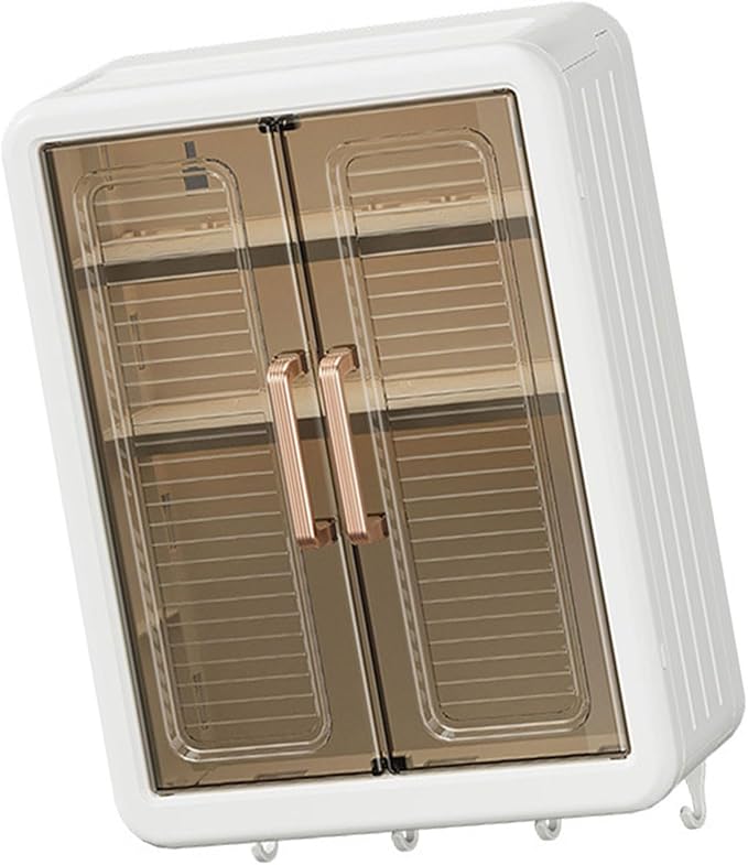 Without Drilling Wall Mounted Makeup Organizers Large Capacity Bathroom Storage by Unknown