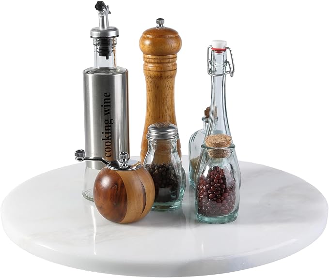 Marble Lazy Susan, 16 in Lazy Susan Turntable Organizer by BCS