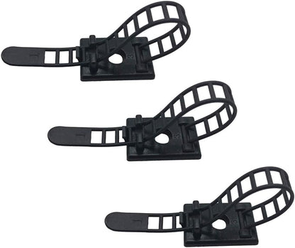 25 Pieces Desk Wire Organizer Cable Ties Zip Ties Adhesive Cord Clips Cable by RayTour