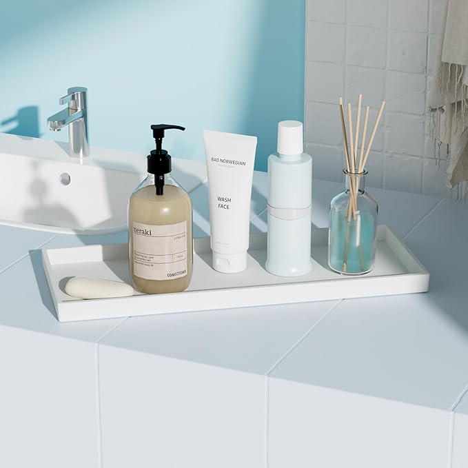 Vanity and Bathroom Tray, Waterproof Vanity Tray - Image 3
