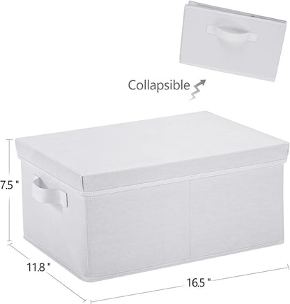 HOONEX Storage Bins with Lids for Organizing, Storage Boxes with 2 Carrying - Image 7