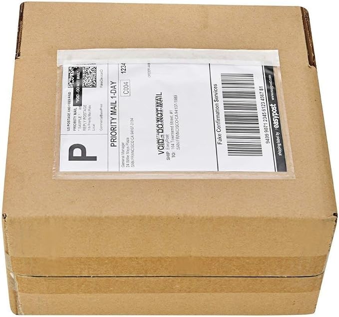 9527 Product 6" x 9" Clear Adhesive Top Loading Packing List Clear Shipping - Image 9