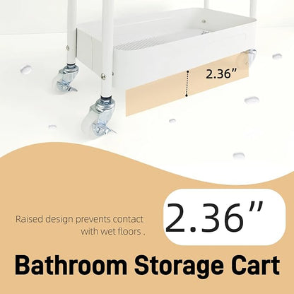 3 Tier Narrow Rolling Storage Cart - Image 7
