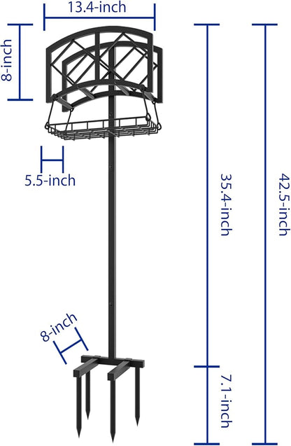 Fire Beauty Garden Hose Holder, Water Hose Holder Rack Organizer - Image 4
